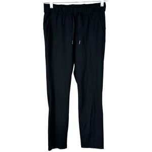 Lululemon On The Fly Pant Woven Black Women's Size 4 Excellent Used Condition
